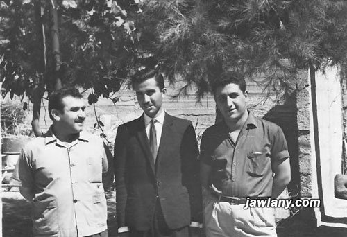 أرسلت من قبل السيد يوسف حمود\السيد أحمد التقطت في جرمانا عام 1968. في الصورة (من اليمين): السيد يوسف حمود، السيد حامد الحلبي والسيد غالب منذر